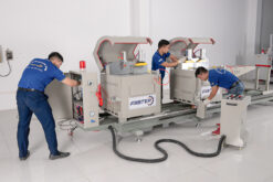 Máy cắt nhôm 2 đầu mâm xoay F450 7